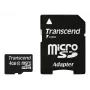Transcend 4 GB MicroSDHC klass 10 välkmälu koos adapteriga