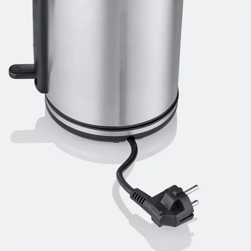 Elektriline veekeetja SEVERIN WK 3449 — 1.7 L, 2400 W, roostevaba teras/plastik, must-hõbedane