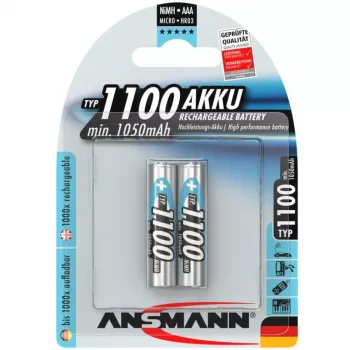 Ansmanni aku 1x2 NiMH 1100 mAh Micro AAA HR03