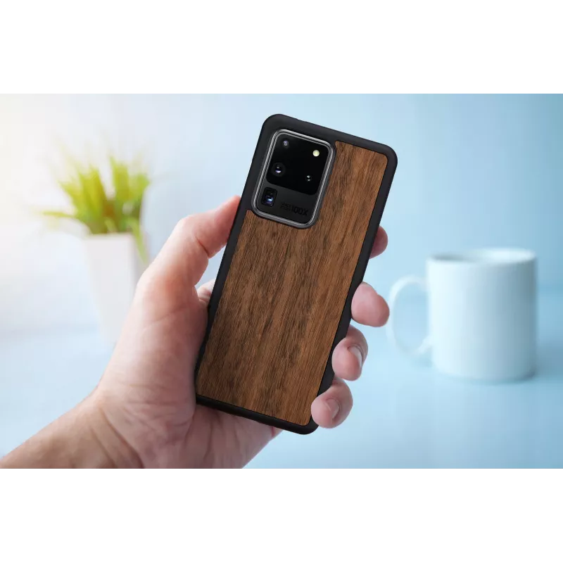 Nutitelefoni kaitseümbris Man and Wood Samsung Galaxy S20 Ultra jaoks — Must Koala