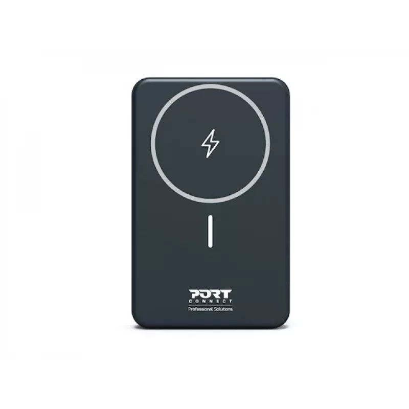 Akupank Port Designs 907005 10000 mAh juhtmevaba laadimisega must