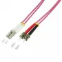 Logilink - ühenduskaabel - LC multimode (M) ST multimode (M) - 2 m - kiudoptiline - 50/125 mikromeetrit - OM4 - halogeenivaba - kanarbikuviolett (FP4LT02)