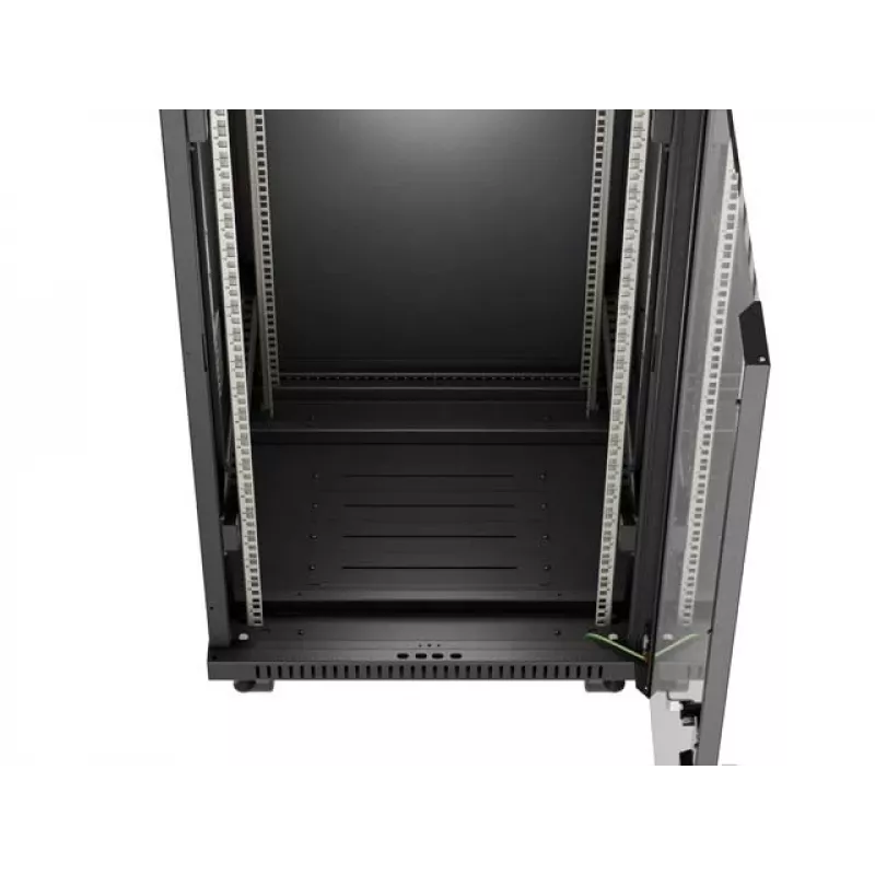 Freestanding rack cabinet LANBERG FF01-6624-12BL 24U 19 inch 600×600 mm, IP20, 1200 kg, must