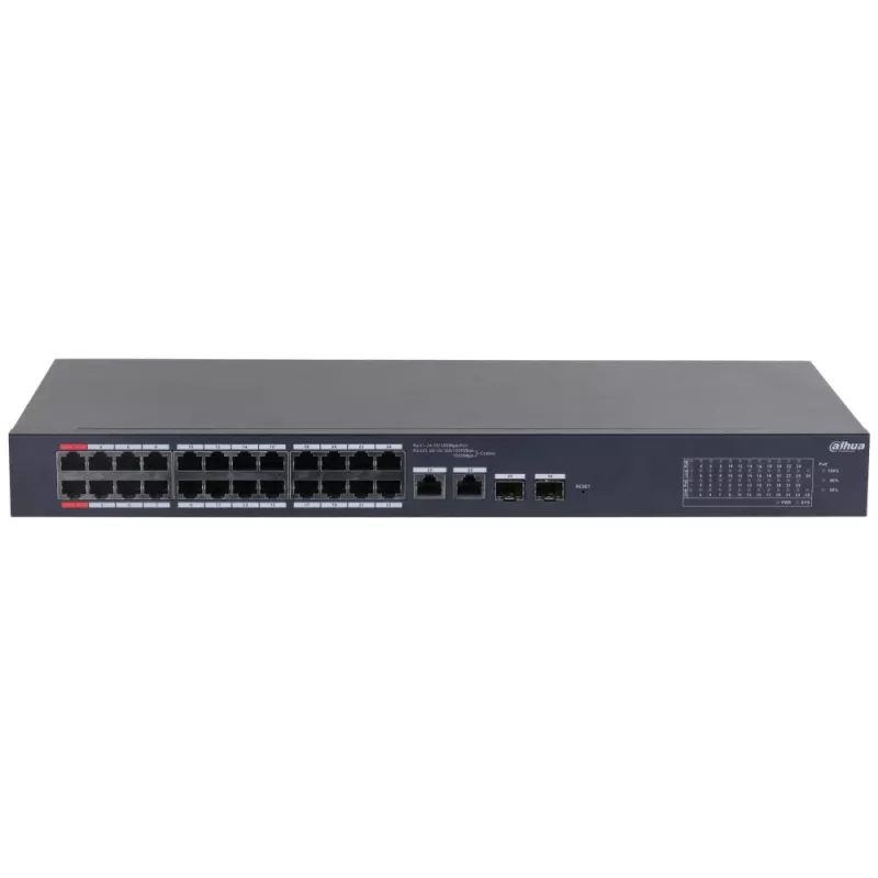 Dahua Technology DH-CS4226-24ET-240 võrgulüliti Hallatav L2 Gigabit Ethernet (10/100/1000) Power over Ethernet (PoE) Must