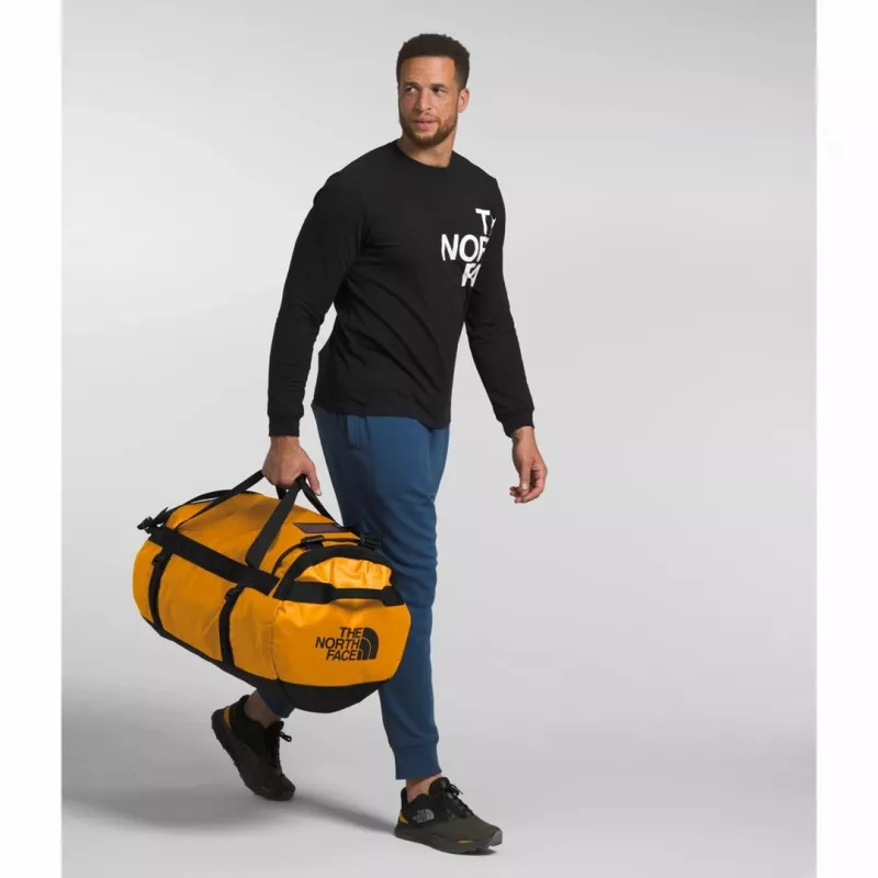The North Face Base Camp Duffel L spordikott 95 L Polüester Must, Kollane