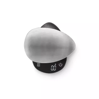 Köögikaal Caso FinoCompact 03201 — 0,5 kg mahutavus, 1 g jaotus, LED-ekraan, roostevaba teras/must