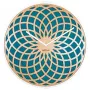 NeXtime klok 3149tq Sun Large, Ø50 cm, Seinale, Türkiis