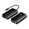 USB-C–HDMI juhtmevaba saatja/vastuvõtja Vention ADOBB — 4K@30Hz, 1×HDMI, USB-C kaabel 1 m, must