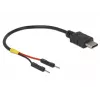 USB-kaabel DeLOCK 85418 0,1 m USB C Must