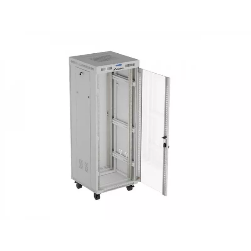 LANBERG 19-tolline 32U seisev rack-kapp 600×600 mm hall perforeeritud uste ja LCD-ga (lame Pack)