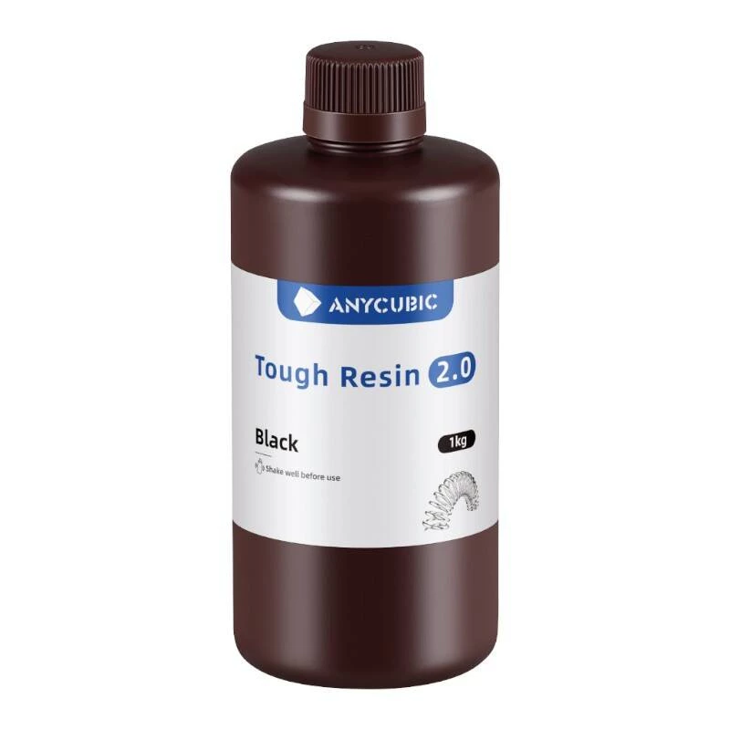 Fotopolümeervaik AnyCubic Tough Resin 2.0 Must 1 kg SRX2BK-101A