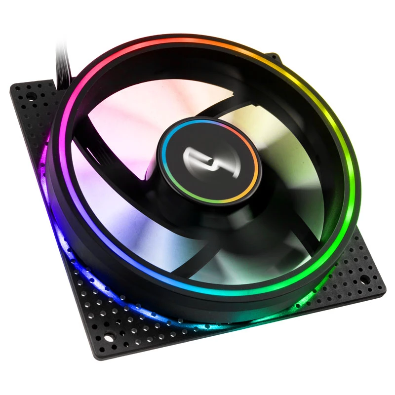 Ventilaator Cryorig Crona S 120 mm Must — 3-pakk, 400–1700 RPM, 60,6 cfm, 2,65 mmH₂O