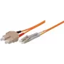 Tecline exertis Connect - patch-kaabel - SC mitmerežiimiline (M) kuni LC mitmerežiimiline (M) - 10 m - fiiberoptiline - 62,5/125 mikromeeter - OM1 - oranž (86610)