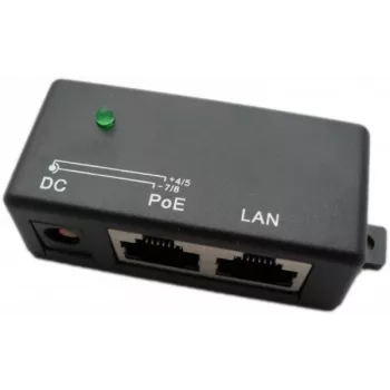 PoE-sisestaja Extralink 1 port 100Mb/s RJ45