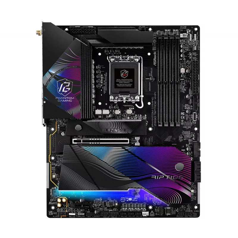Emaplaat ASRock Z890 Riptide WiFi — Intel Z890, LGA1851, ATX, DDR5, 4 DIMM, Wi‑Fi 7, 2.5Gb LAN, Thunderbolt 4
