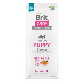 Kuiv koeratoit Brit Care Puppy Potato & Salmon 12 kg — teraviljavaba, 30% valku, kutsikatele kuni 12 kuud