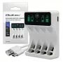 Akulaadija QOLTEC 50848 NiMH AAA (R03) ja AA (R6) elementidele LCD-ekraaniga