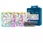 Montech AX120 120mm PWM ARGB korpuse ventilaatorid, 3 tk, valge