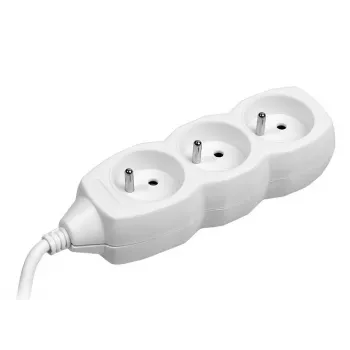 TRACER PowerCord pikendusjuhe 1.5m 3 pistikupesa valge