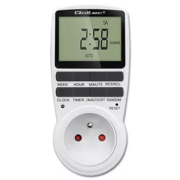 Elektrooniline taimer QOLTEC PC0628 LCD-ekraaniga, 24-tunnine tagasiloendus