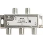 Triax SCS 4 - kaablijaotur - 75 oomi - 5 - 2400 MHz - hõbedane - valge - emane/emane - 11,5 dB (349824)