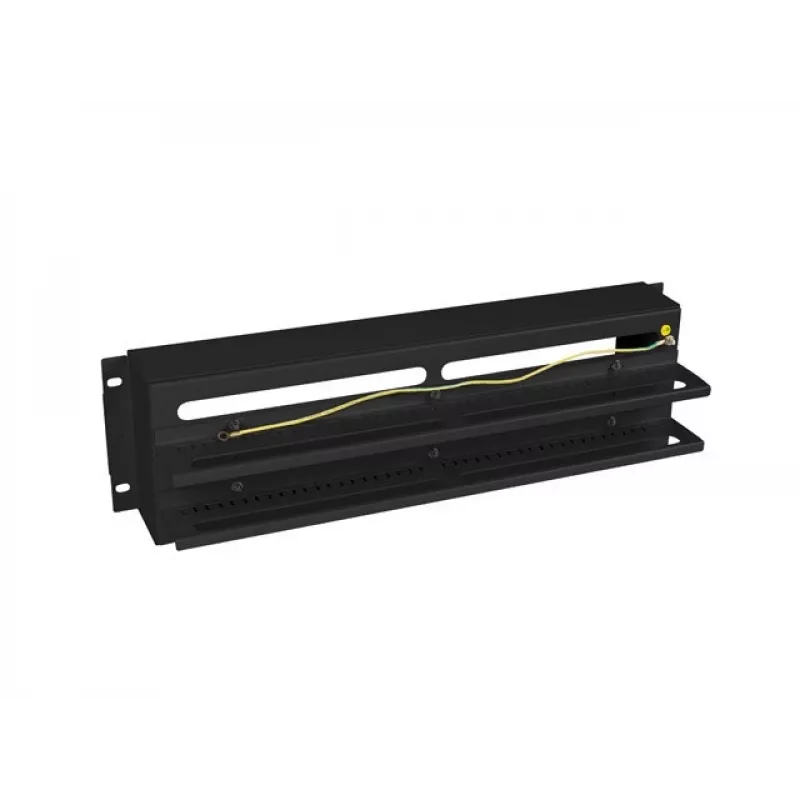Kaablihalduspaneel Lanberg AK-VDP103-B terasest must 482,5 mm