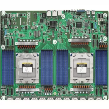 Emaplaat ASRock GENOA2D24G-2L+ — AMD SoC, pesa SP5, ATX, 24x DDR5 DIMM, kuni 12,3 TB, 2x GbE