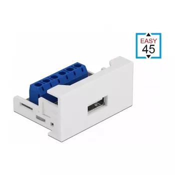 USB 2.0 Type-A emane terminaliplokile DeLOCK Easy 45 moodul