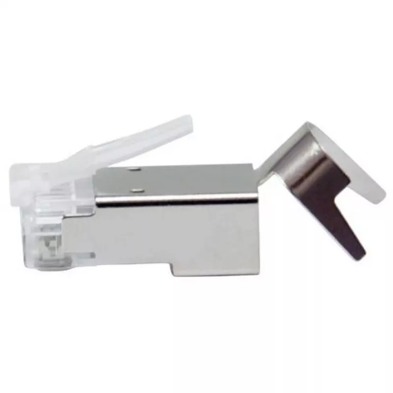 Varjestatud RJ45-pistik EQUIP Cat 8.1, isane, hõbedane, 50 tk, 11,7×22,5 mm, 3,7 g
