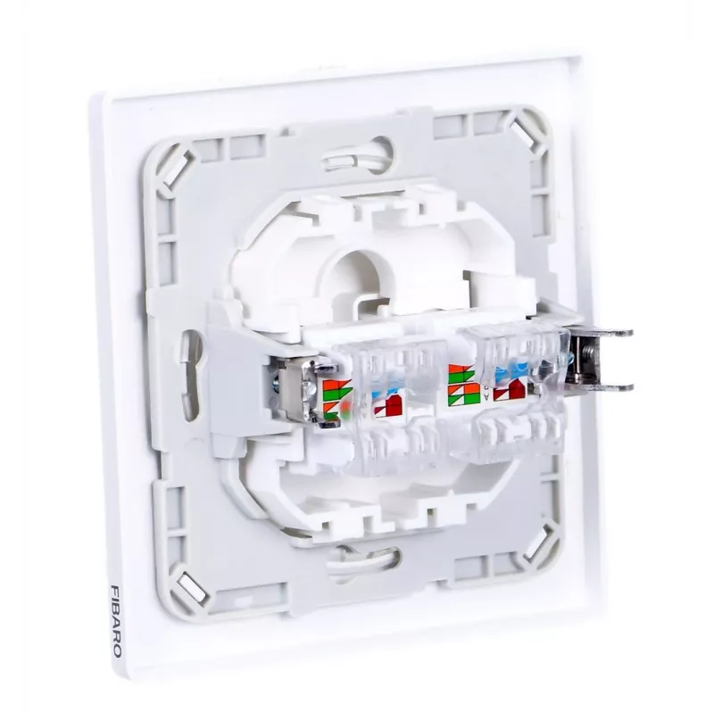 Fibaro Walli N seinakontakt 2 x RJ-45 valge