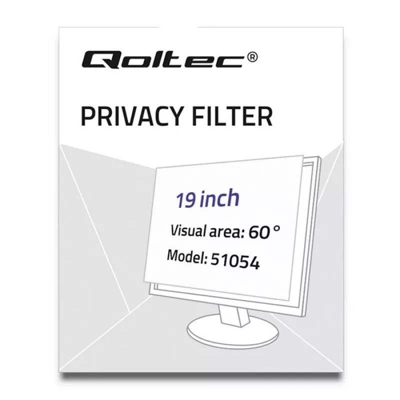 Qoltec 51054 privaatsusfilter 48,3 cm (19) sülearvutile