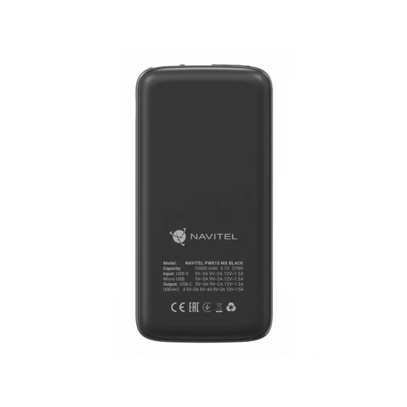 Kaasaskantav akupank Navitel PWR10 MX Must 10000 mAh
