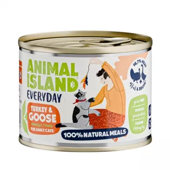 ANIMAL ISLAND Everyday Turkey and goose - märg kassitoit - 200g
