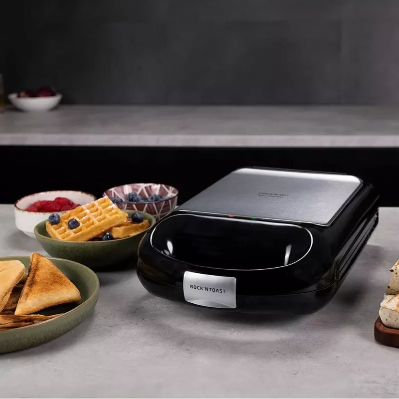 Cecotec võileivagrill | Rock'nToast Family 3in1 | 1500 W | 3 plaati | Must