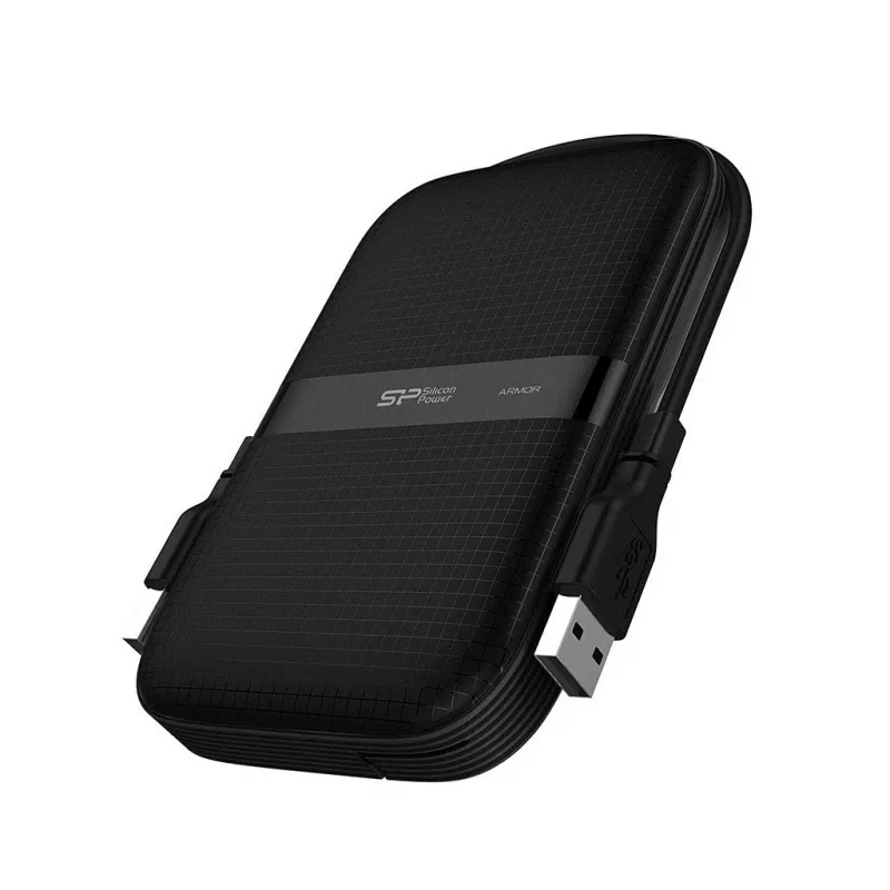 Väline kõvaketas Silicon Power Armor A60 5 TB 2,5-tolline USB 3.2 Gen 1 põrutuskindel, must