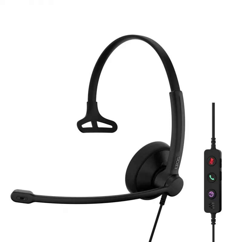 Peakomplekt EPOS IMPACT 100 MS Mono USB-C+A juhtmega kerge 51g