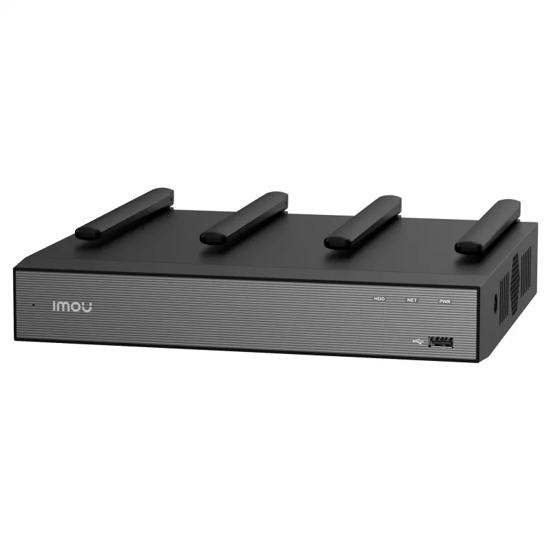 Võrgusalvesti IMOU N118W Must — 18-kanaliline, 4-kanaliline taasesitus, maks. 3840×2160, kaheribaline Wi‑Fi, SATA kuni 16 TB