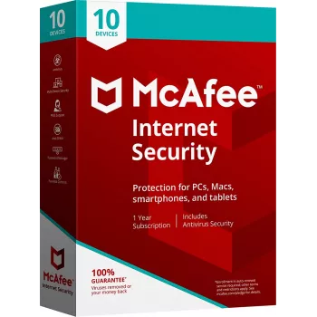 McAfee Internet Security 10 - Seadmed 1 Aasta