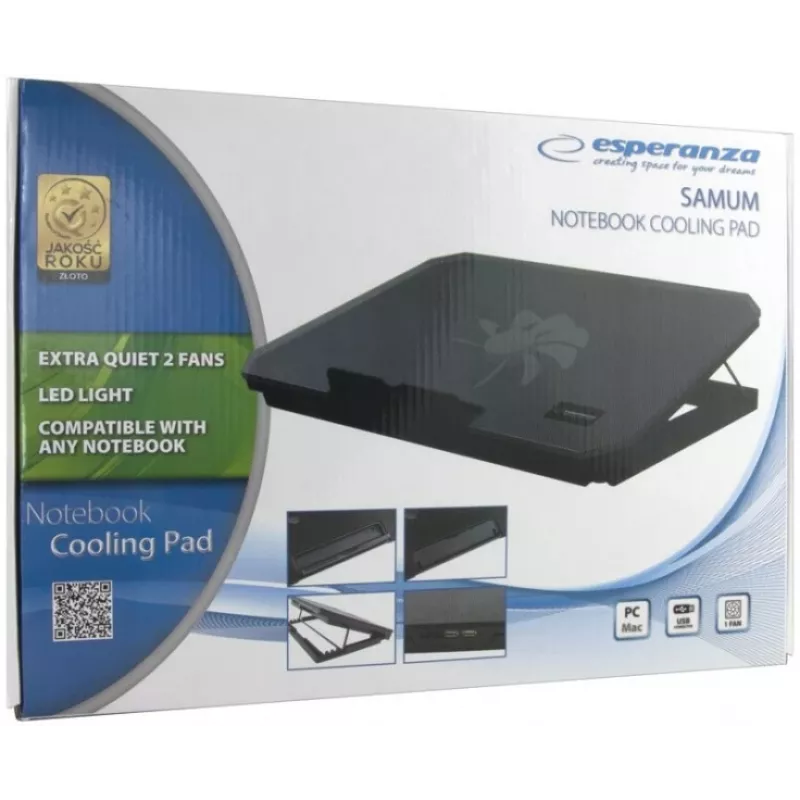 Esperanza EA141 sülearvuti jahutusalus 1200 RPM