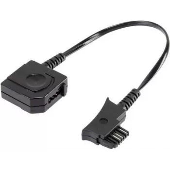Analoogtelefoniadapter Basetech 29229C49 — 1x TSS-pistik, 1x TAE N/F pistikupesa, 0,10 m, must
