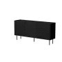 Kummut Cama Meble LUCCA 3D 165x40x80 cm, must, puitlaastplaadist kere