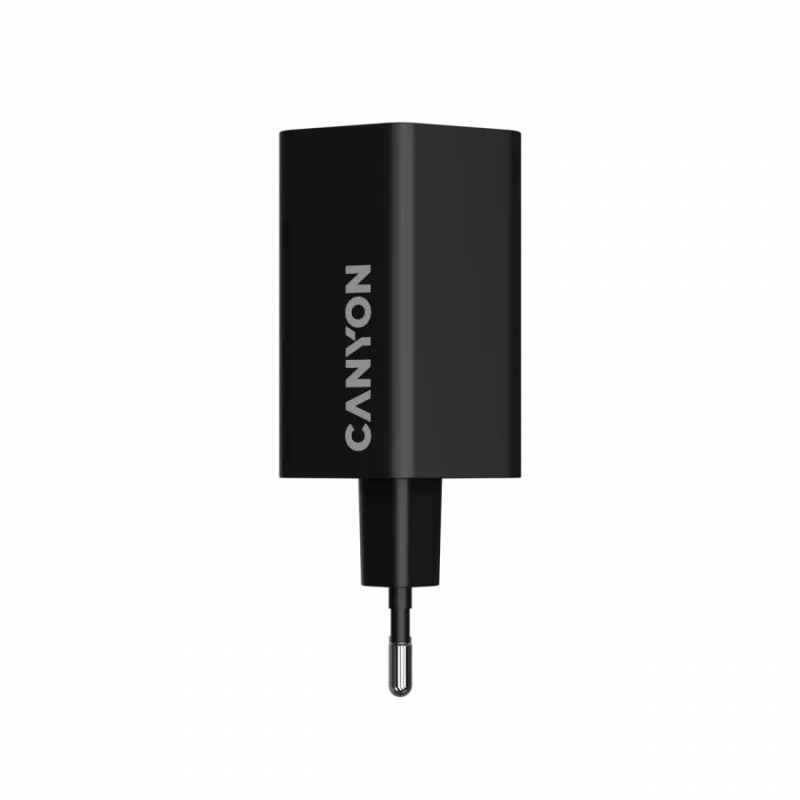 CANYON Laadija HEXAGON 65 GaN 65W 2xPD 1xQC EU Must (CND-CHAHEX65B)