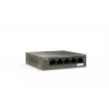 Võrgukommutaator TENDA TEG1105P-4-63W-EU, 5x Gigabit RJ-45, 4x PoE (57,8 W kokku), 10 Gbit/s kommuteerimine