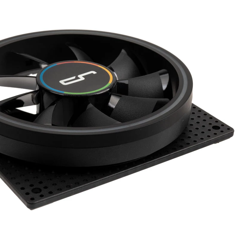 Ventilaator Cryorig Crona S 120 mm Must — 3-pakk, 400–1700 RPM, 60,6 cfm, 2,65 mmH₂O