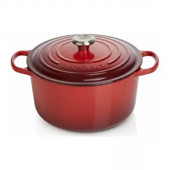 Le Creuset Signature ümmargune ahjuvorm 24 cm punane