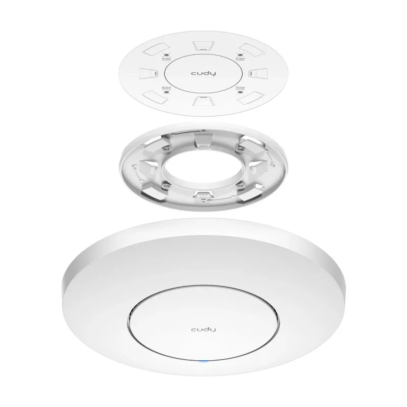 Juhtmevaba pöörduspunkt Cudy AP11000 — kolmeribaline Wi‑Fi 6 (2,4/5/6 GHz), 5760 Mbit/s, MU‑MIMO, lae-/seinale kinnitatav