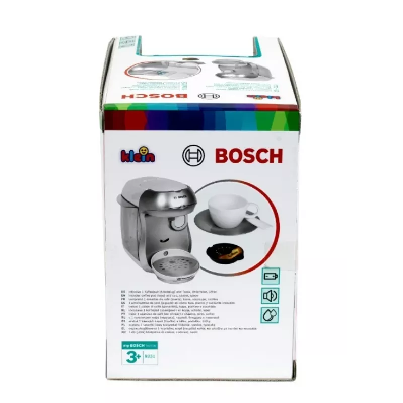 Kohvimasin KLEIN Bosch Tassimo 9231 – mängukohvimasin, hõbedane, laste rollimäng