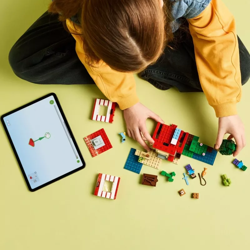 Ehitusmänguasi LEGO Minecraft komplekt 21275 TNT džunglimaja, 287 tükki, 2 minifiguuri, vanus 8+
