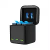 3-kohaline laadimiskarp Telesin GoPro Hero 12 / Hero 11 / Hero 10 / Hero 9 jaoks