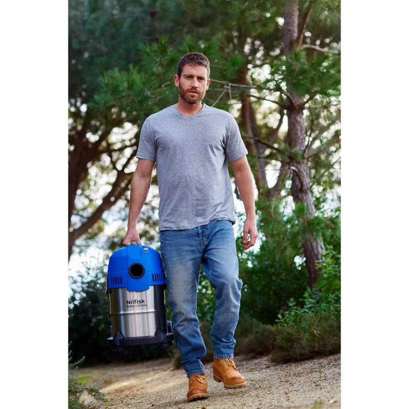 Nilfisk Buddy II 18 roostevaba teras must, roostevaba teras 18 L 1200 W